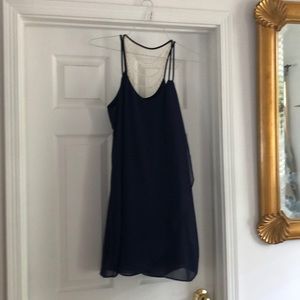 Scrappy tulip navy dress